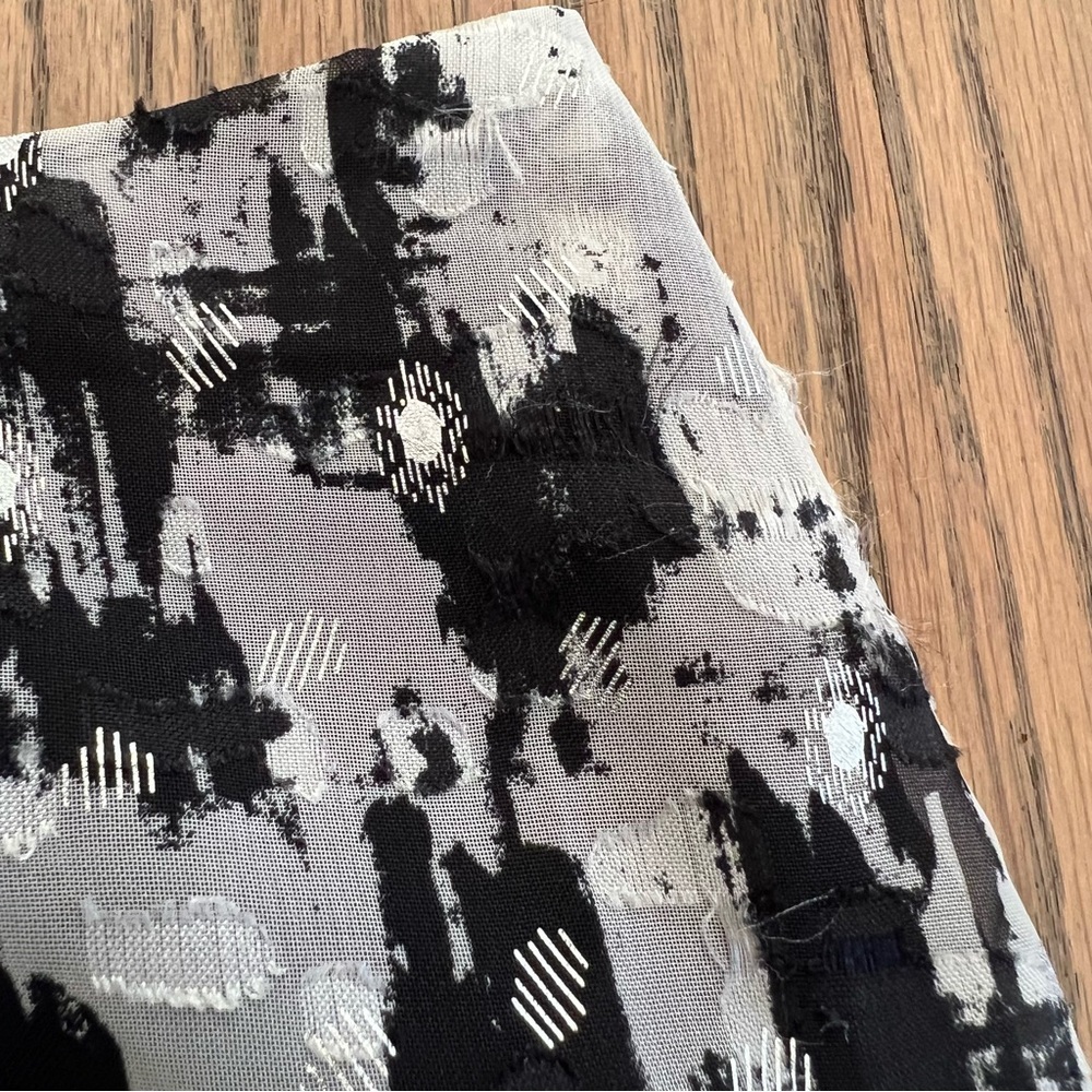 NWT Mango MNG Women’s Falda Floc Black and White Printed Midi Skirt Size Small - Picture 9 of 15